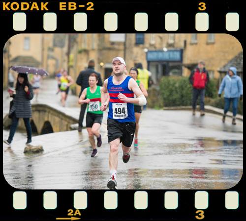 Bourton Roadrunners’ Alex Pye (41:55), 100m from the finish - 23rd February 2020