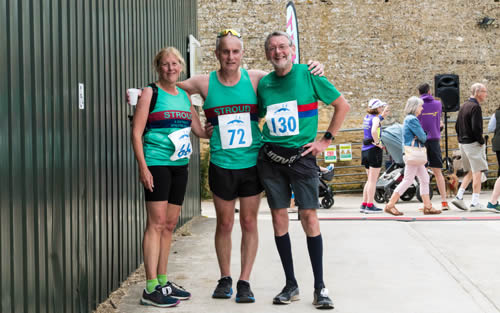 Penny, Peter and Mark of Stroud & District AC