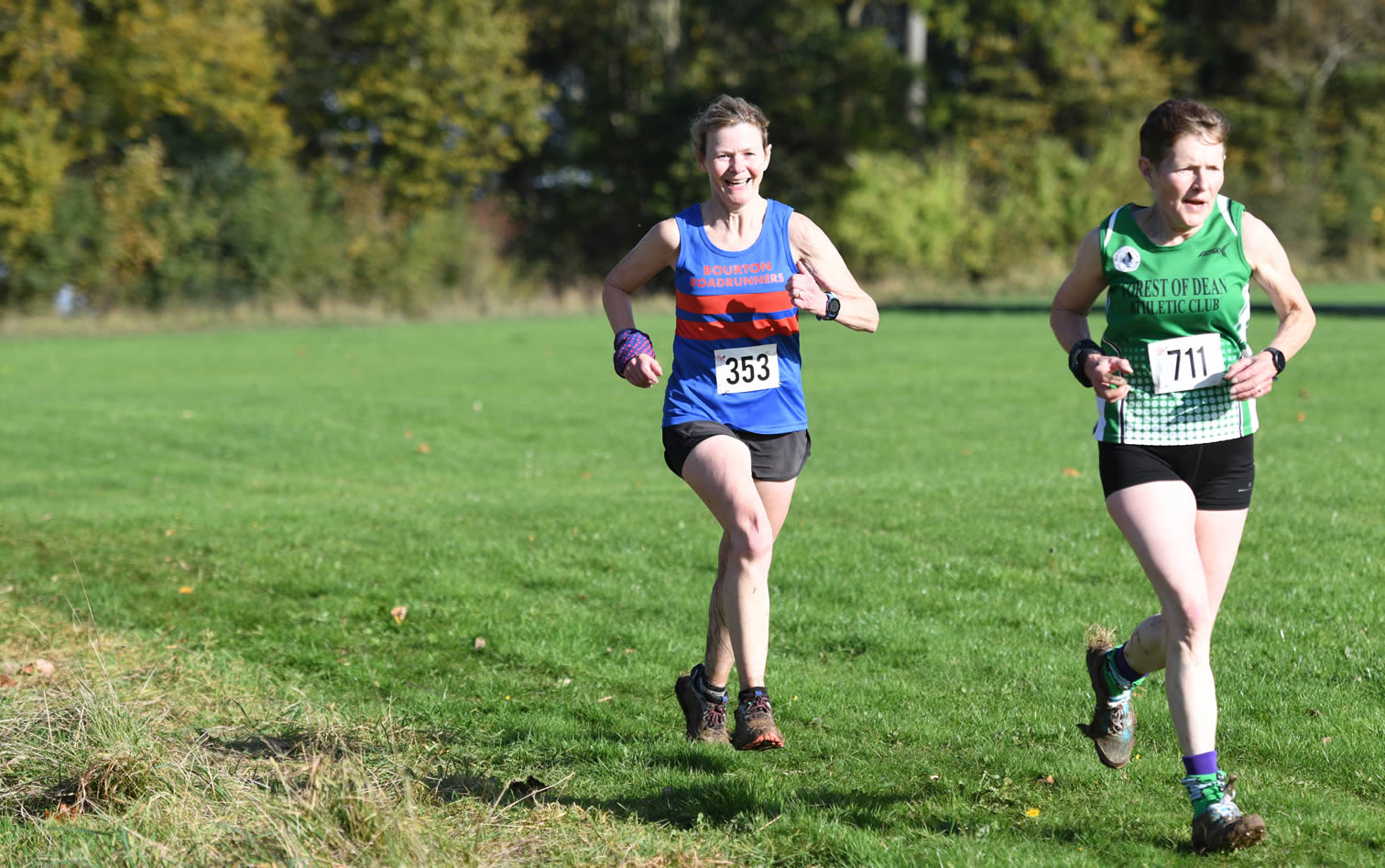 Susan Hunt at Gloucestershire AAA Cross Country League, Cirencester Park - 30th October 2021