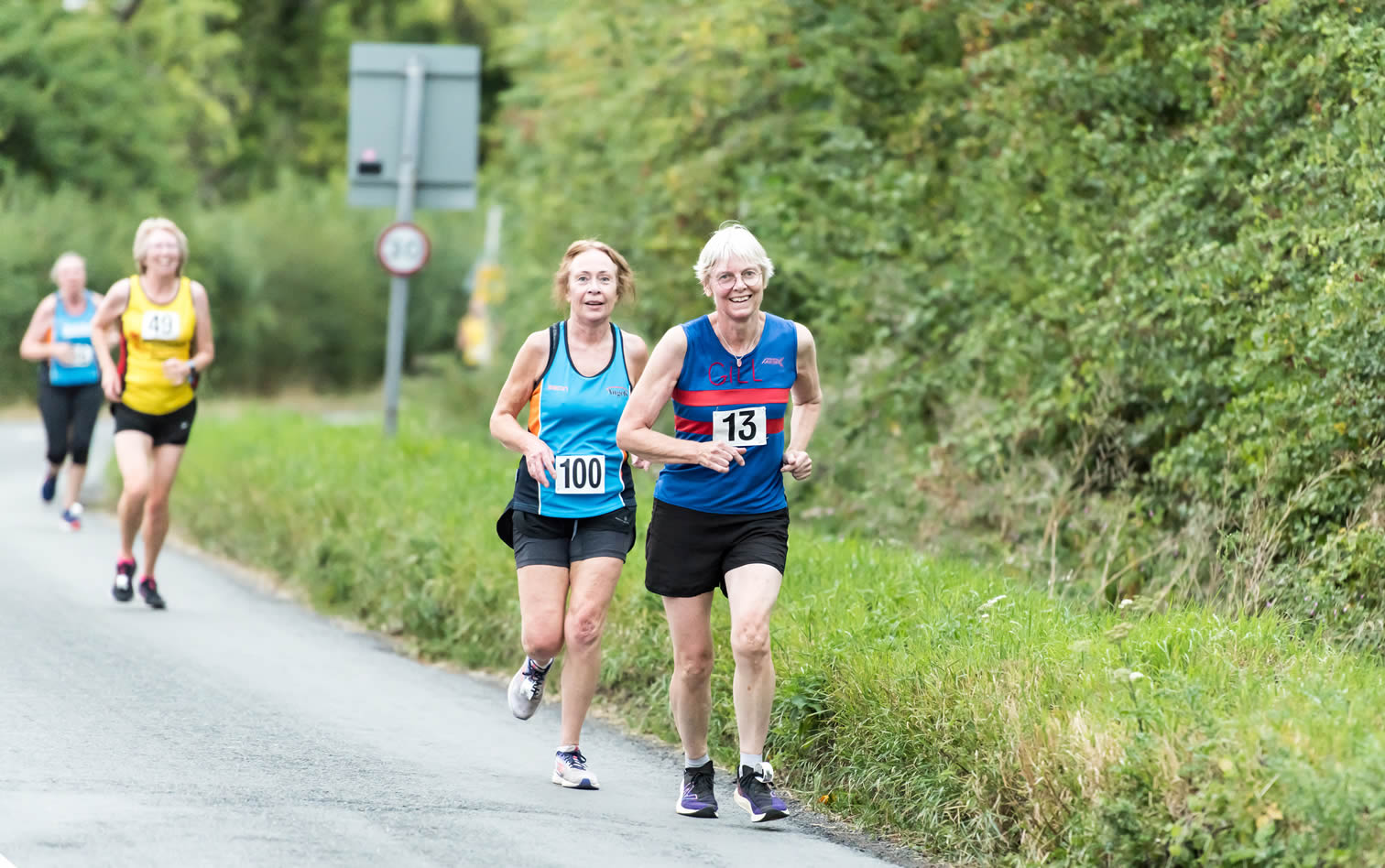 Bourton's Gill Carrick at Haresfield 5k, 300m to go - 17th August 2022
