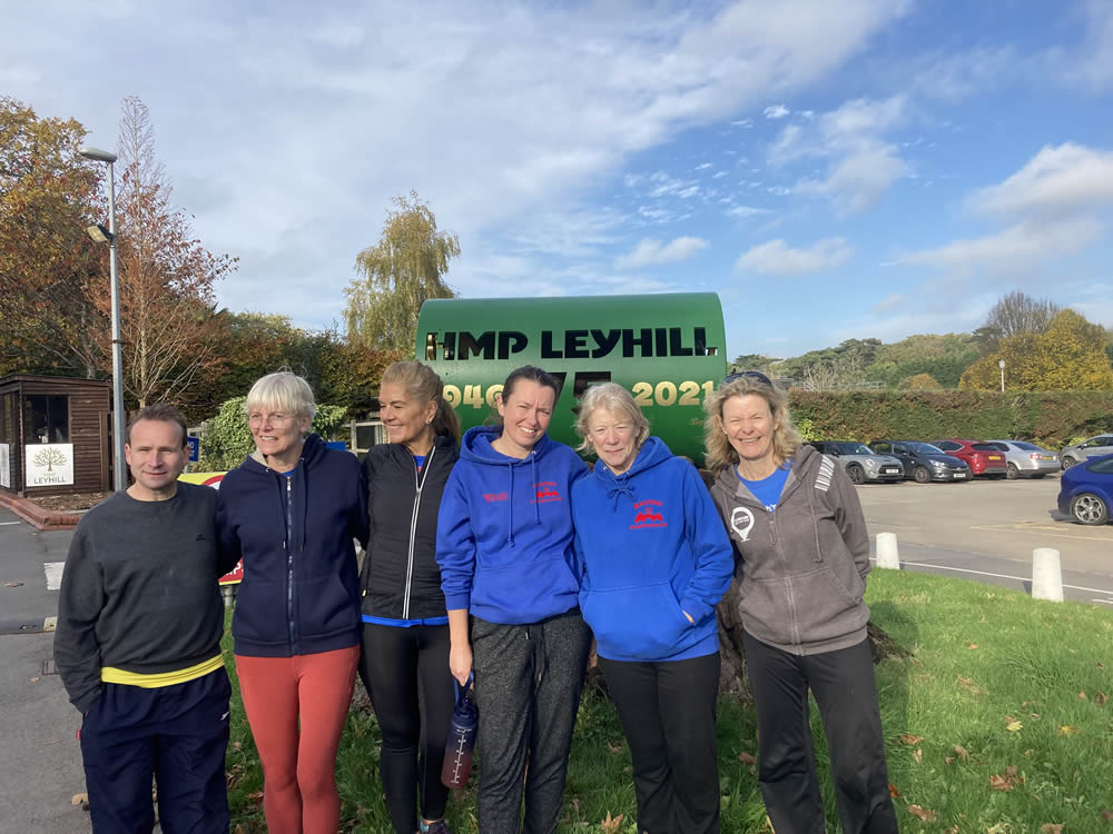 Mike, Gill, Coral, Louise, Lynn and Susan at Cromhall parkrun