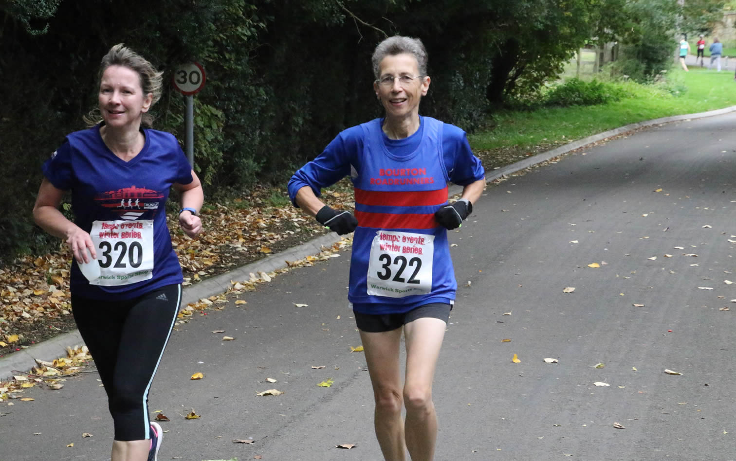 Sharon Rees and Lorna Shawcross at Ilmington 10k - 24th October 2021