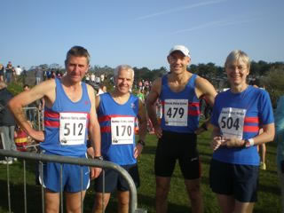 Tony, Rob, Steve & Gill - Llanelli Marathon 2011