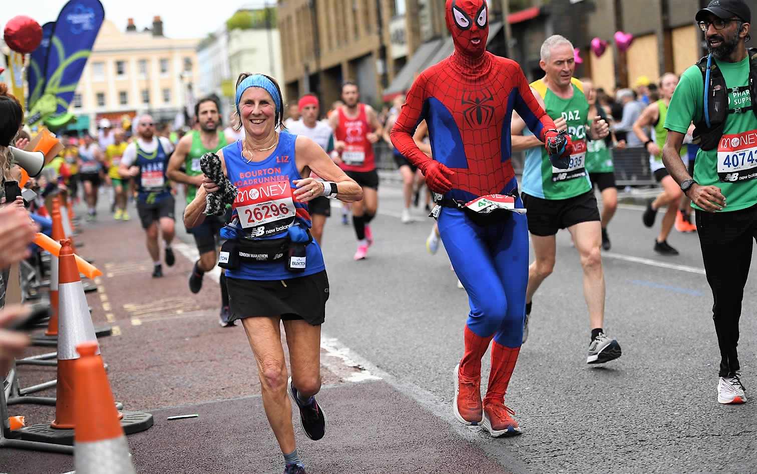 Liz Hulcup at London Marathon - 3rd October 2021