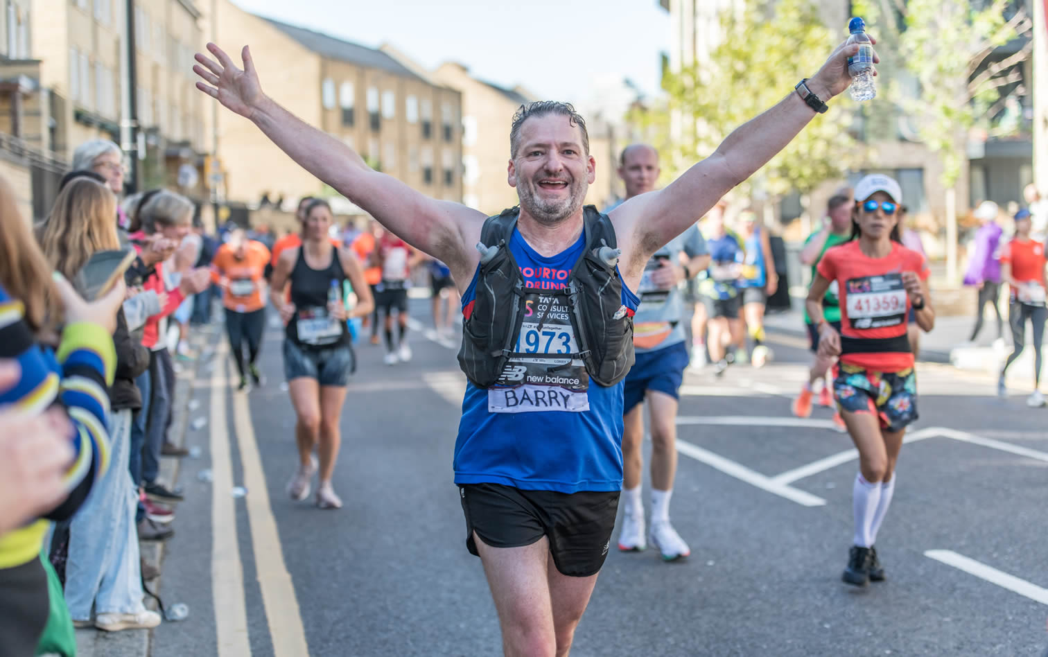 Bourton's Barry O'Leary at London Marathon - 2nd October 2022