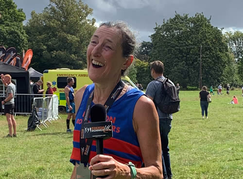 Diana Dee 1st lady at Cotswold Trail 10k