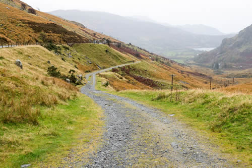 Llanberis Pass, Snowdonia, from Pen-y-Cwyryd - Snowdonia Marathon 26-10-2019