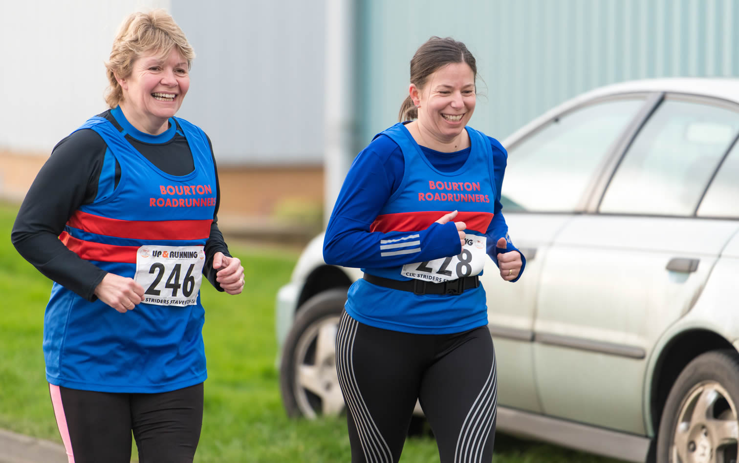 Bourton Roadrunners' Mary Worker and Janice Townsend at Staverton 10m - 26-01-2020