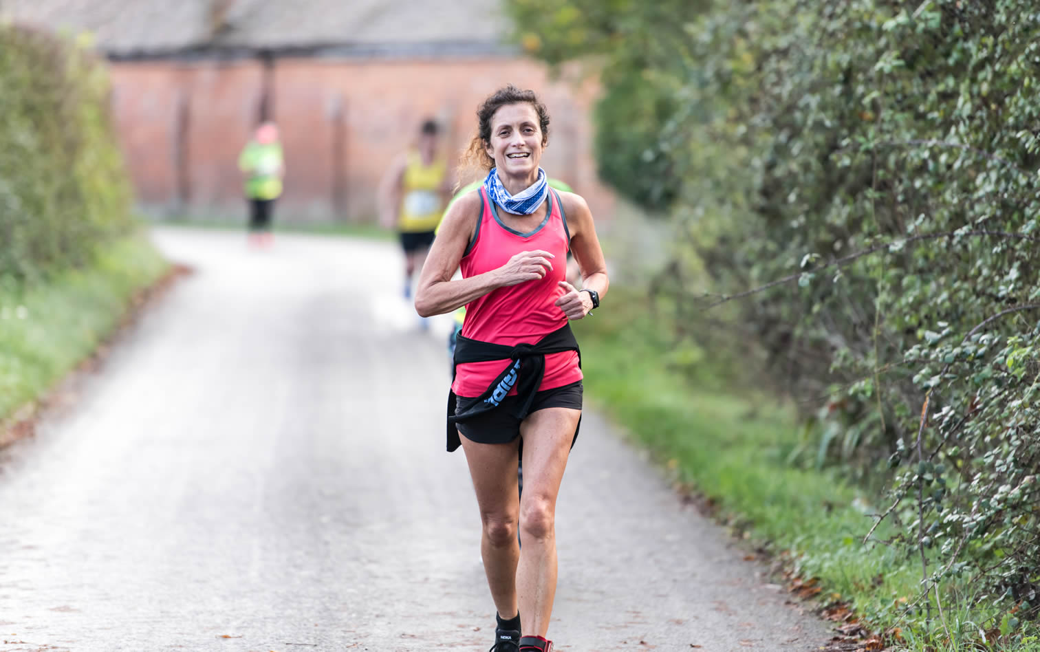 Bourton's Noelle Morgan at Fawkes 5 miles, Tewkesbury - 6-11-2022