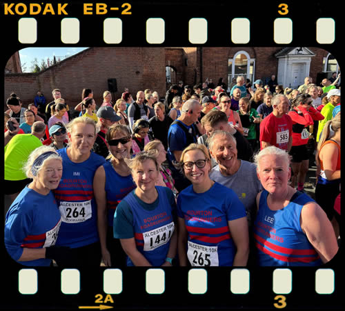 Lynn, Imogen, Val, Sharon, Claire, John and Lee at Alcester 10k - Sunday 5th October 2025