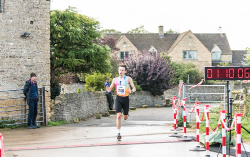 Bourton Half - 2025 race Dylan Gillet of Weston Tempo