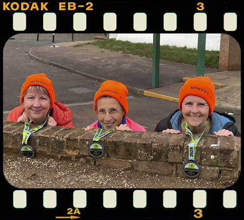 Sharon, Lorna and Linda at Newent 9k - Sunday 16th November 2025