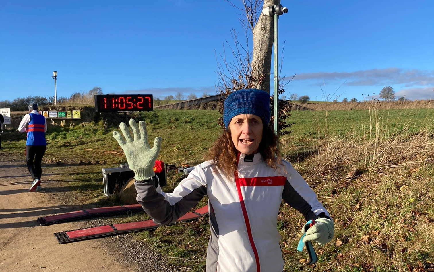Noelle Morgan sets off at BRR Social Relay, Guiting Power - 2nd January 2023
