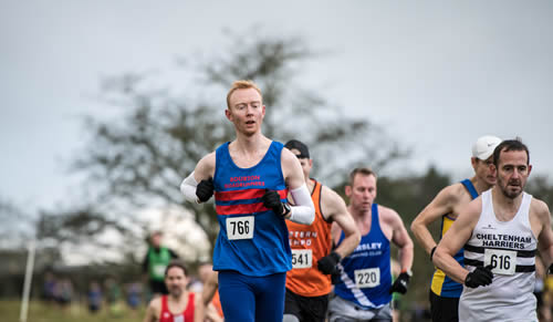Bourton's Peter Carrick at Cotswold Farm Park cross-country - 6th January 2024