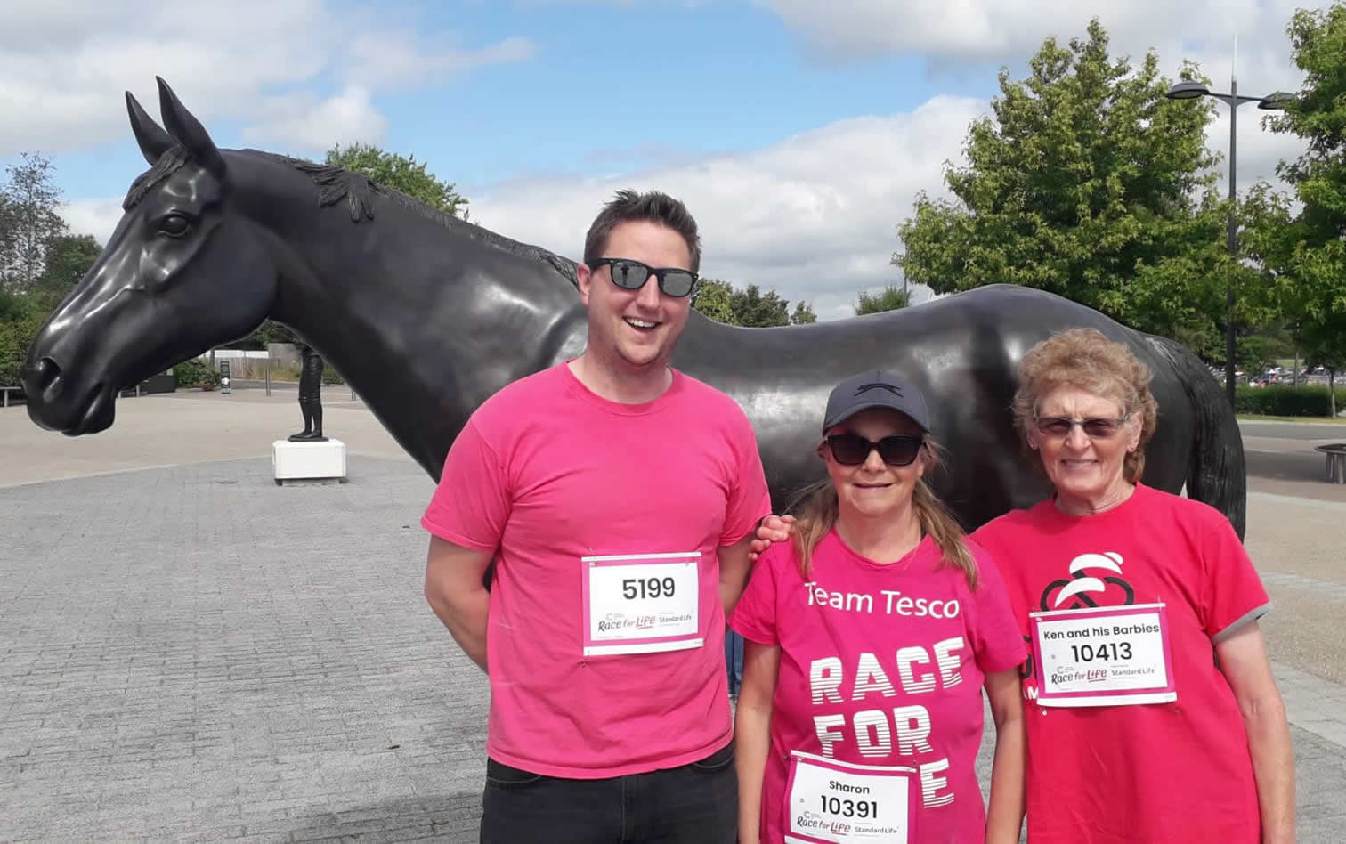 David, Sharon & Shirley at the Cheltenham Race for Life 5K - 30-06-2024