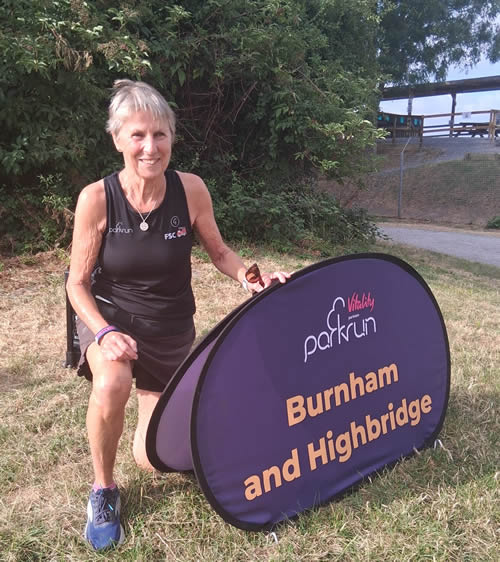 Liz at Burnham and Highbridge Parkrun - 25th July 2026