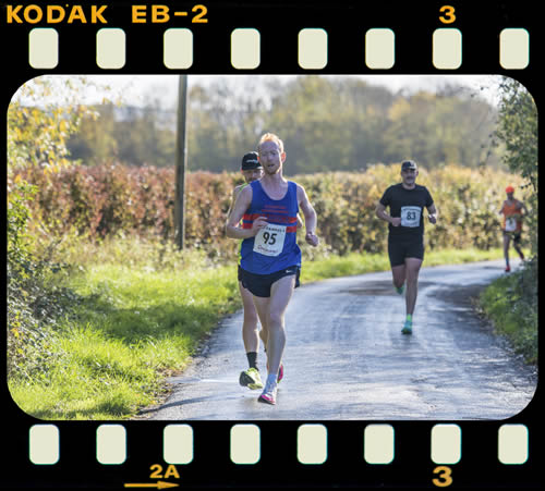 Click to enlarge Peter Carrick leading BRR home at Tewkesbury Guy Fawkes 5 - Sunday 2nd November 2025