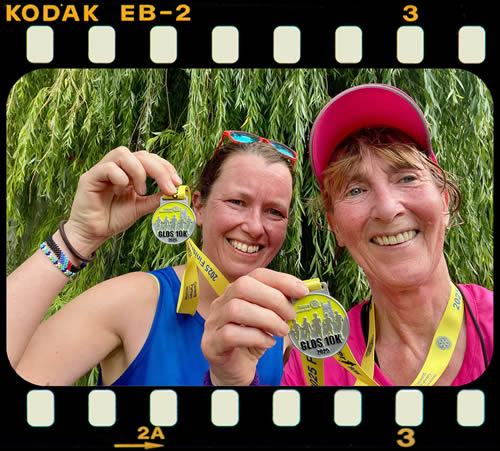 Louise and Claire at Gloucester 10K - 29th June 2025