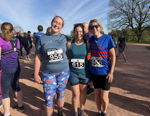 Annie, Janice and Jaq at Westonbirt 10K - 29th April 2026