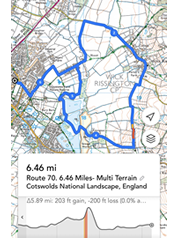 6.5 miles Multi Terrain Route 70